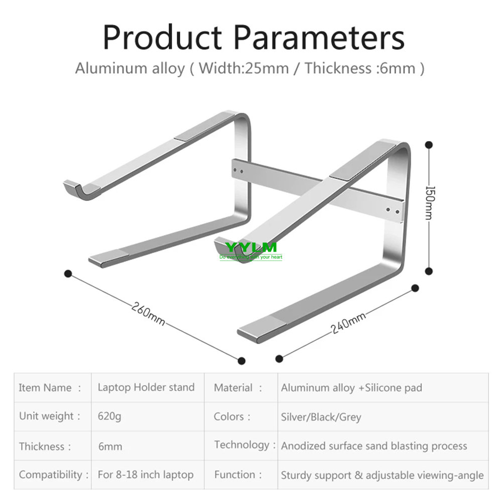Aluminum Laptop Stand Notebook - Dell Tablet Accessories ulasan dan harga
