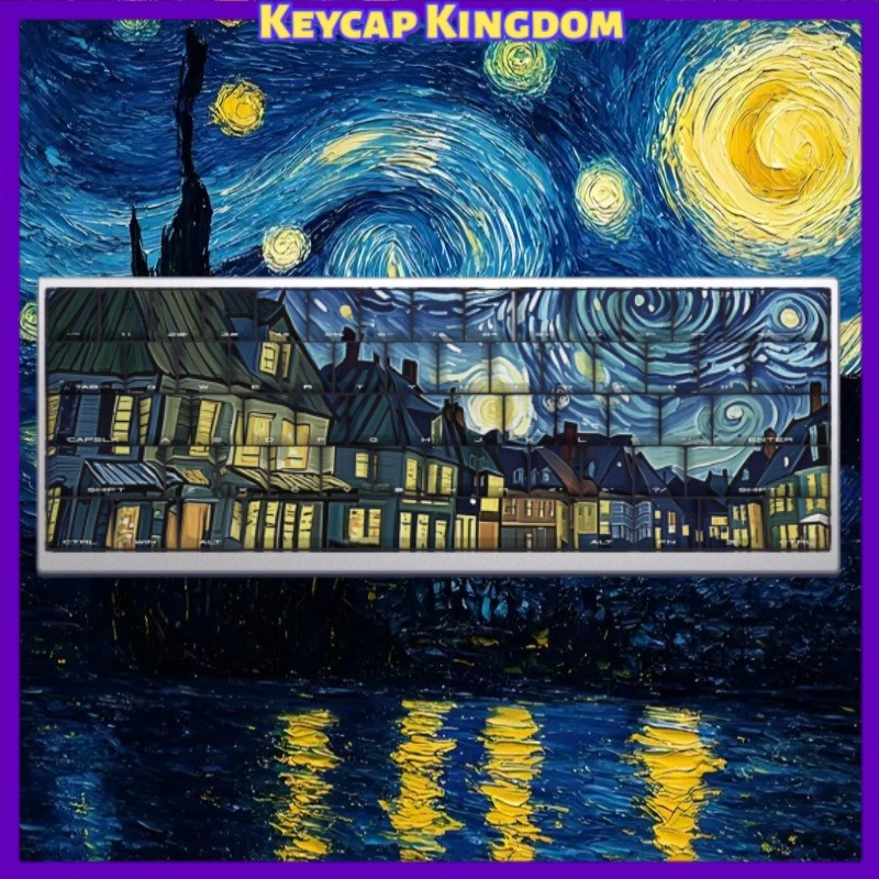 Van Gogh Starry Sky Theme Keyc - Tablet Accessories For Gaming ulasan dan harga