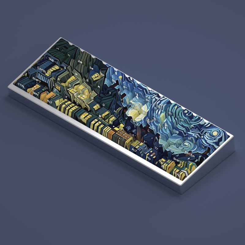 Van Gogh Starry Sky Theme Keyc - Tablet Accessories For Gaming ulasan dan harga