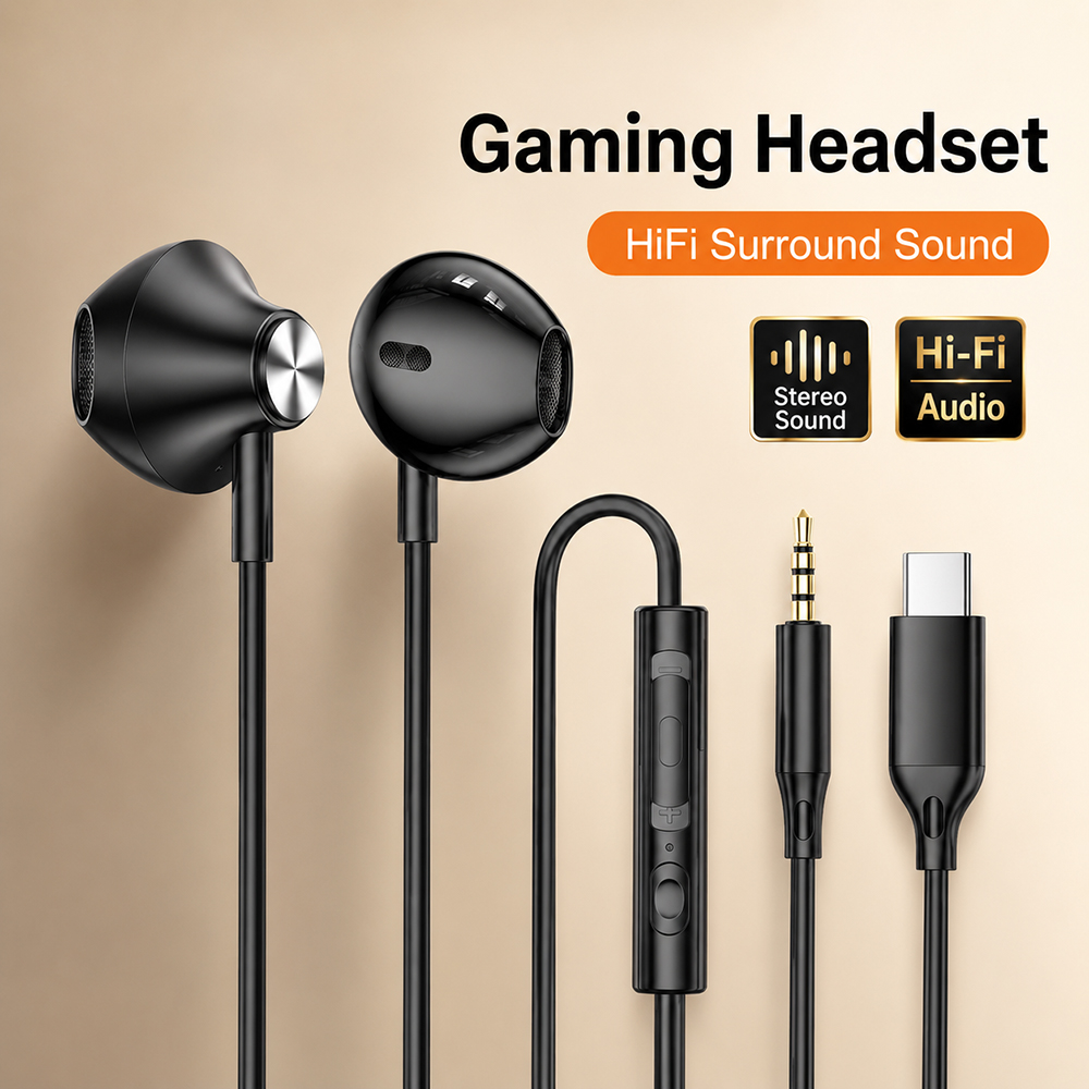 HiFi Surround Headphones Bass  - Tablet Accessories For Gaming ulasan dan harga