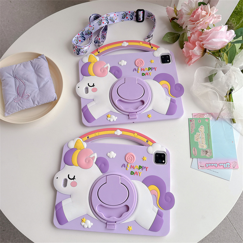 Cartoon Unicorn Kids Stand Tab - Vortex Tablet Accessories ulasan dan harga