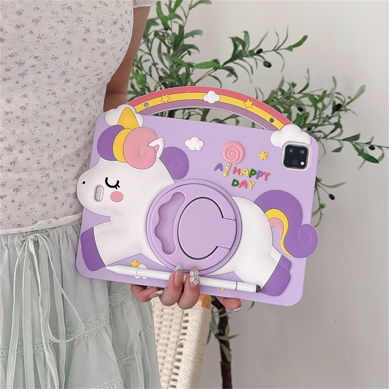 Cartoon Unicorn Kids Stand Tab - Vortex Tablet Accessories ulasan dan harga