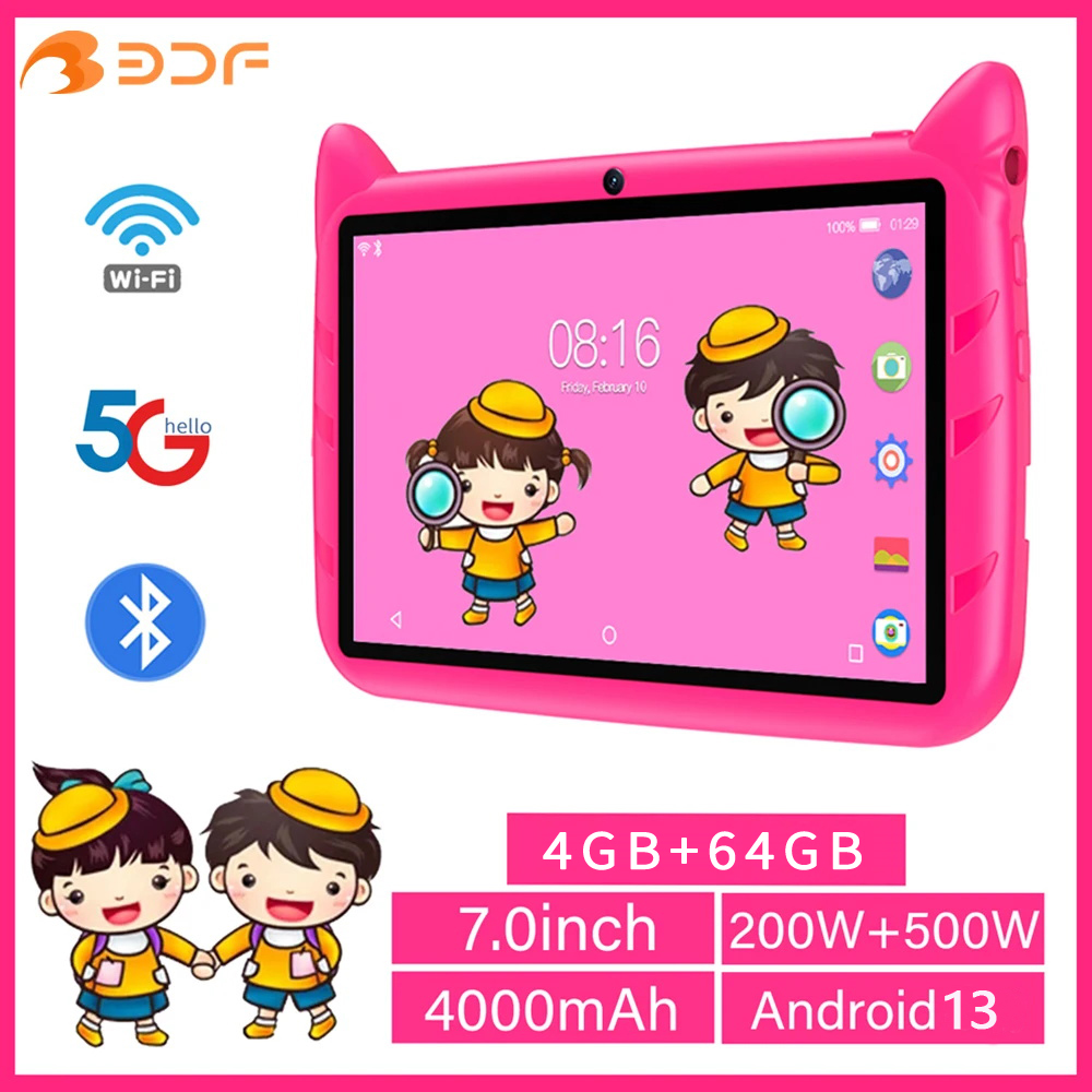 BDF 7 Inch Kid Tablet Android  - Kids Tablet With Accessories ulasan dan harga