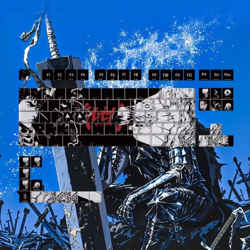 BERSERK Theme Anime Keycap 98  - Tablet Accessories For Gaming ulasan dan harga