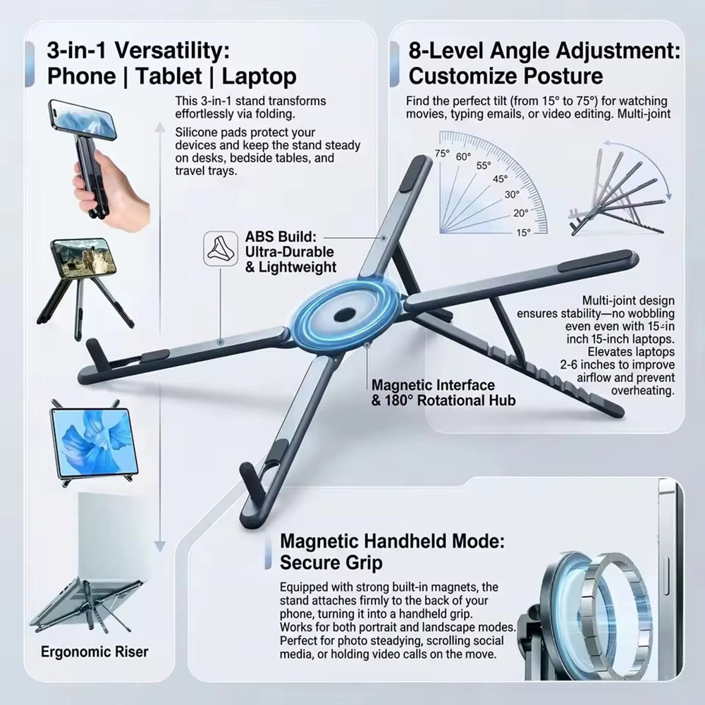 Portable Magnetic Phone Holder - Tablet Phone Accessories ulasan dan harga