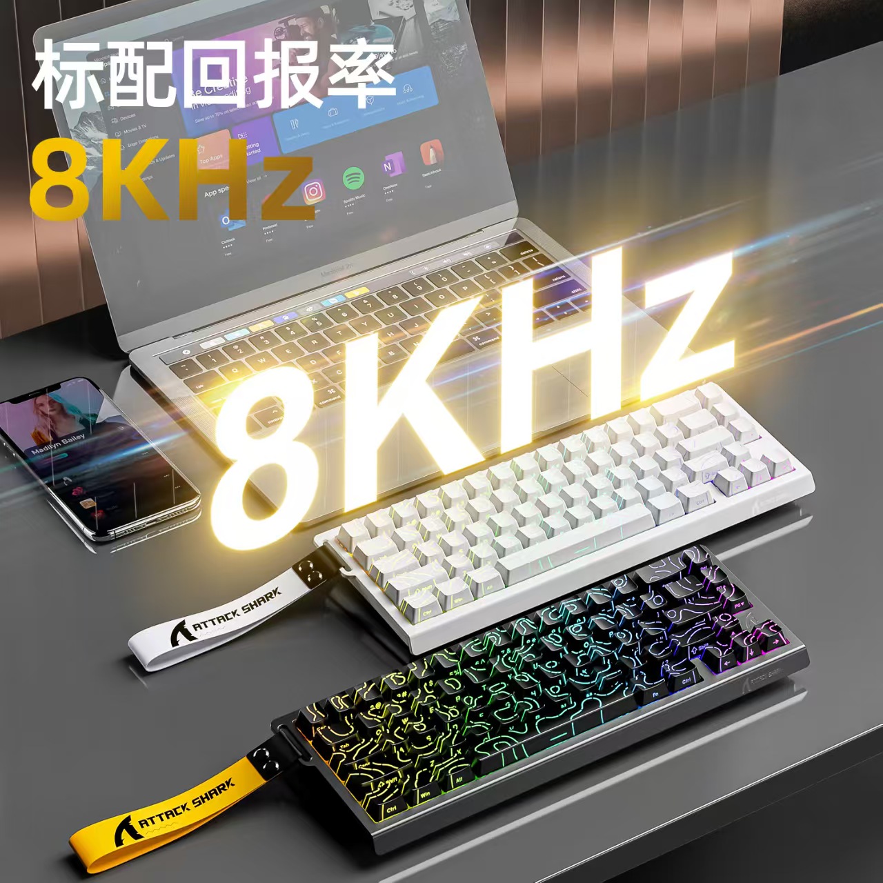 ATTACK SHARK X68HE Magnetic Me - Tablet Accessories Uk ulasan dan harga