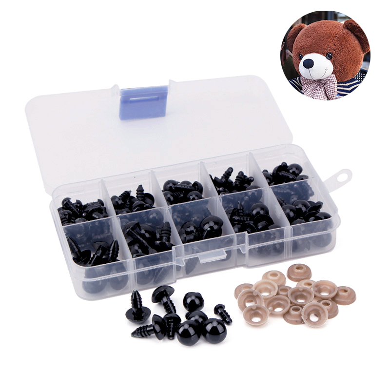 100pcs 6-12mm Black Plastic Sa - Kids Tablet With Accessories ulasan dan harga